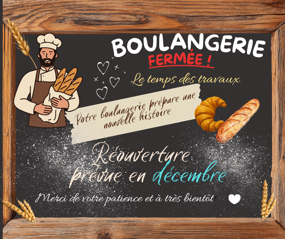 Fermeture Boulangerie Travaux